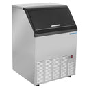 Lunar Ice Self-Contained Ice Machine, 120 lb, Full Dice Ice Cubes, with 35 lb Built-in Ice Storage Bin, in Stainless Steel with Black Trim (LUIM-120)