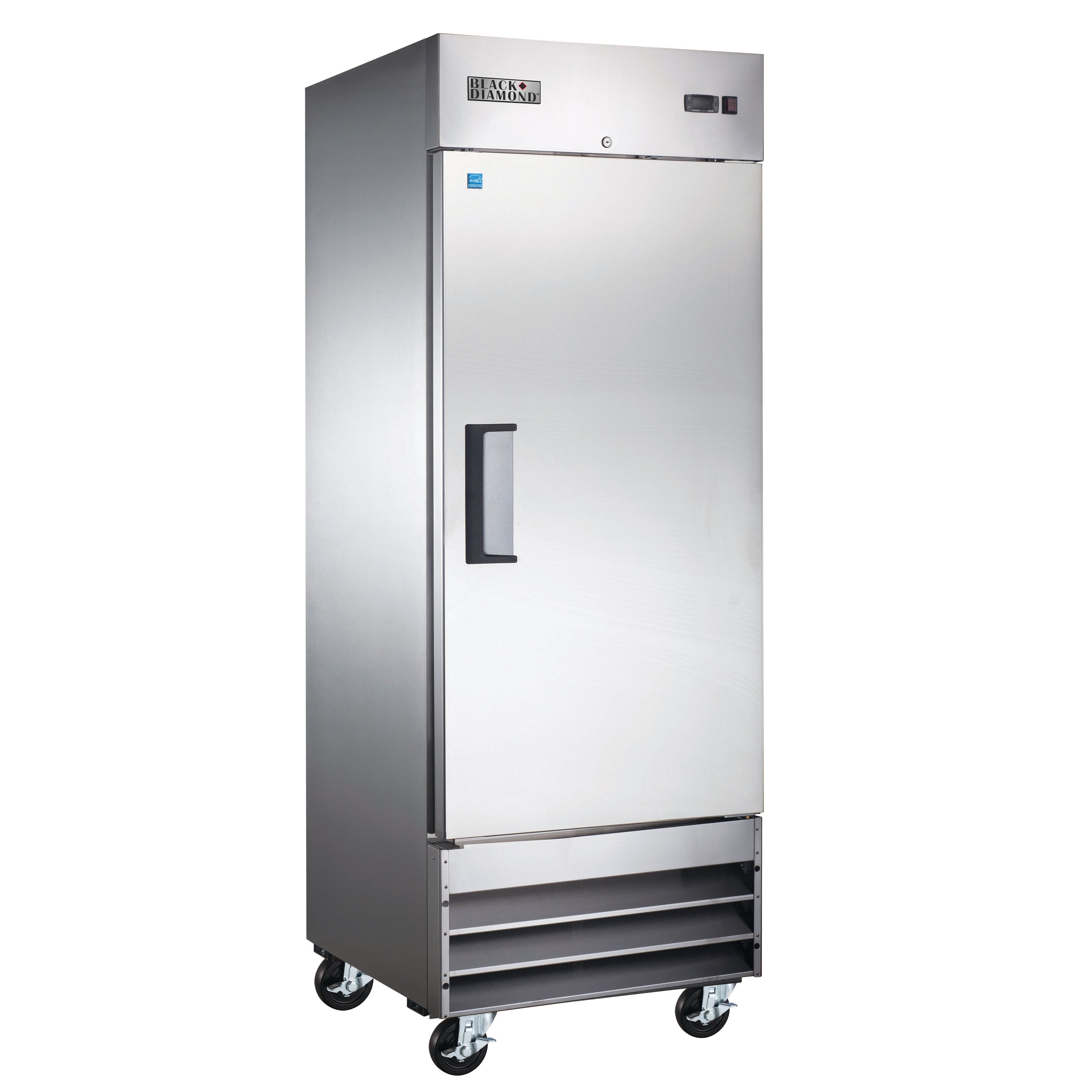 Black Diamond 1 Solid Door Reach-In Energy Star Freezer, Bottom
