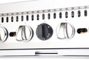 Black Diamond Gas Range with 10 Burners and 2 Ovens, in Stainless Steel