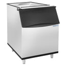 Lunar Ice Storage Bin, 22"W, 470 lb Storage Capacity, in Stainless Steel with Black Trim (LUIB-470)