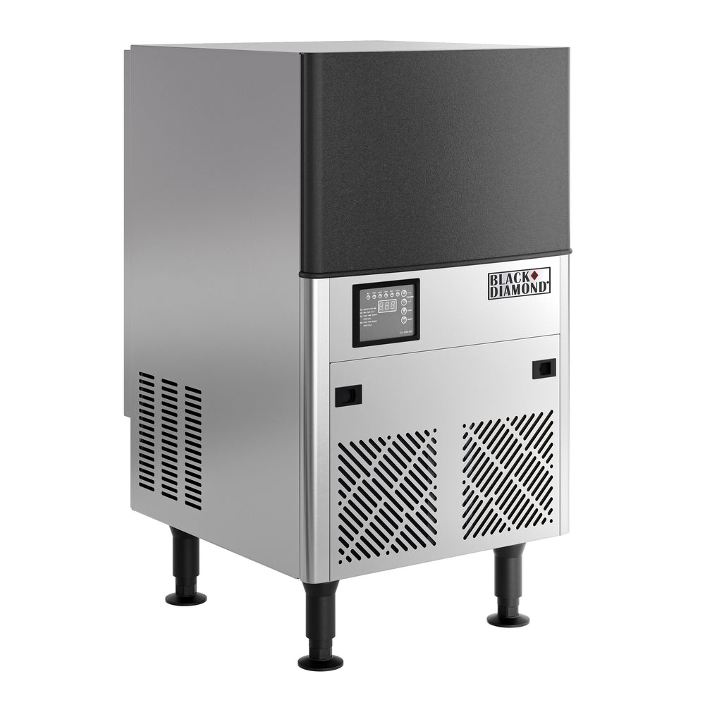 Black Diamond Self Contained Commercial Ice Maker, Up to 120 lbs Ice, in Stainless Steel/Black