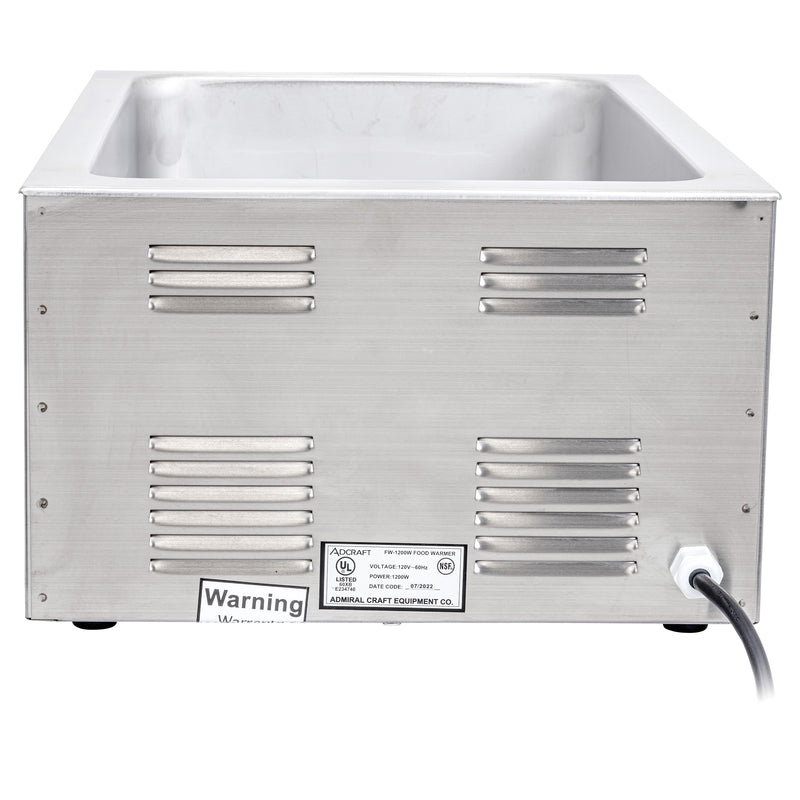 Adcraft Full Size Food Warmer, in Stainless Steel