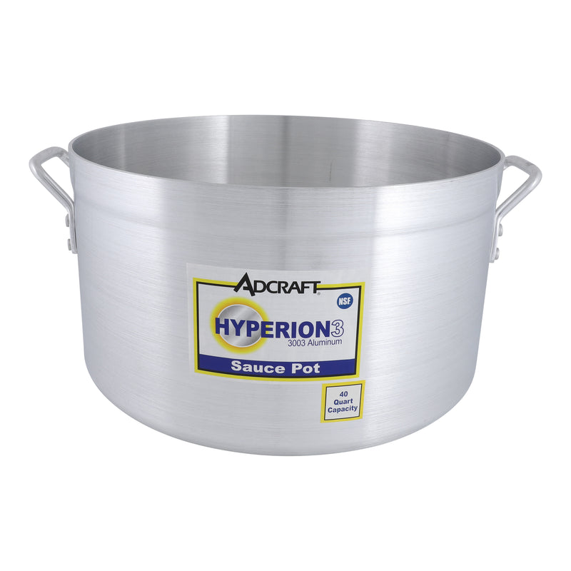 Adcraft H3-SA40 Sauce Pot, 40 Qt, Aluminum