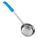 Adcraft One Piece Ladoon (8 oz., solid bowl, blue handle)