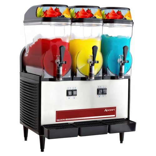 Adcraft Triple 3 Gallon Bowl Frozen Granita Machine, in Black/Stainless Steel