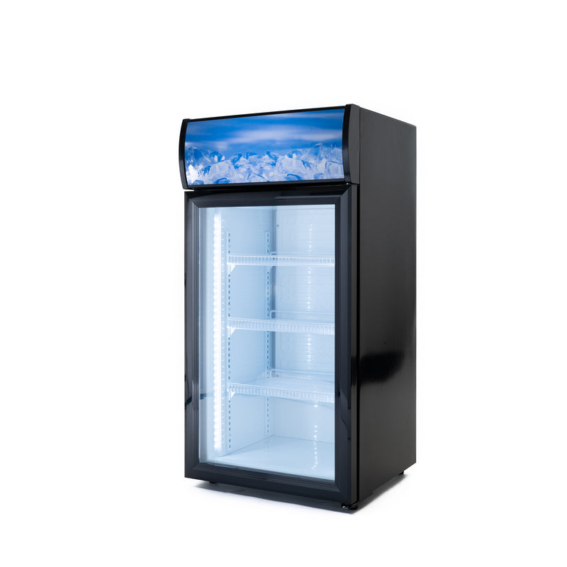 Black Diamond Countertop Display Refrigerator, in Black