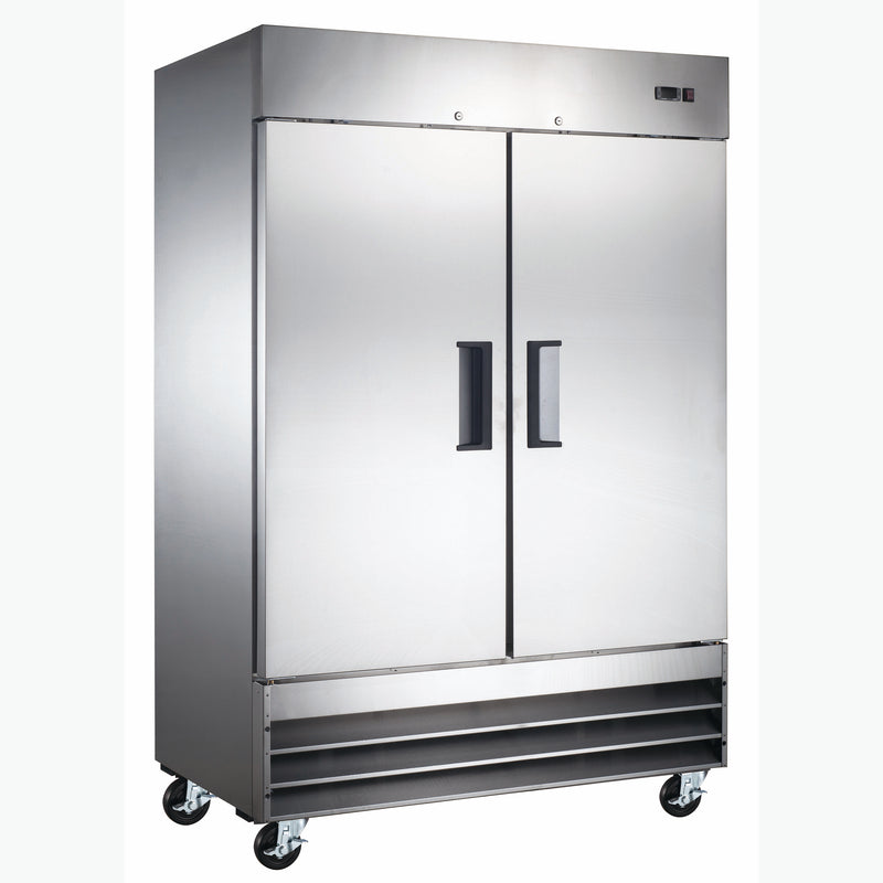 U-Star 2 Door Reach-In Freezer, in Silver