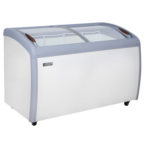 Black Diamond Chest Freezer, Two Glass Doors, 9.2 cu ft, in White