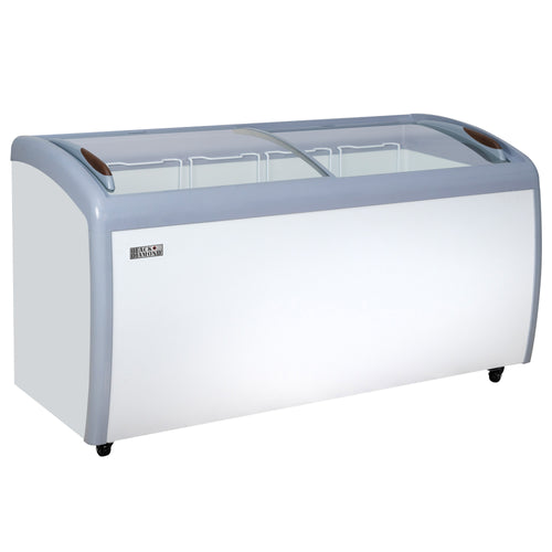 Black Diamond Chest Freezer, Two Glass Doors, 11.7 cu ft, in White