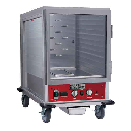 Black Diamond Warming Proofing and Hot Holding Cabinet, 4.94 cu ft Capacity, in Silver