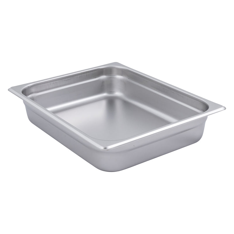 Adcraft 200H2 Deli Pan, Half Size, Stainless Steel