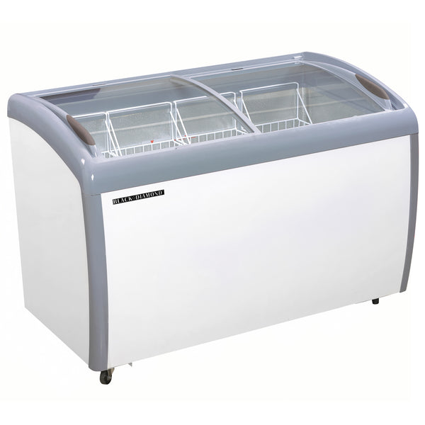 Black Diamond Chest Freezer, Two Glass Doors, 11.7 cu ft Capacity, in White (BDCF-15-CG)