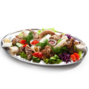 Adcraft Deluxe Oval Platter, 22" x 15", in Stainless Steel (OPD-22)