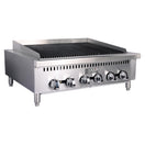 Black Diamond 36" Heavy Duty Gas Charbroiler, 6 Burners, in Stainless Steel