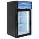 Black Diamond Countertop Display Refrigerator, Single Glass Door, 2 cu ft, in Black