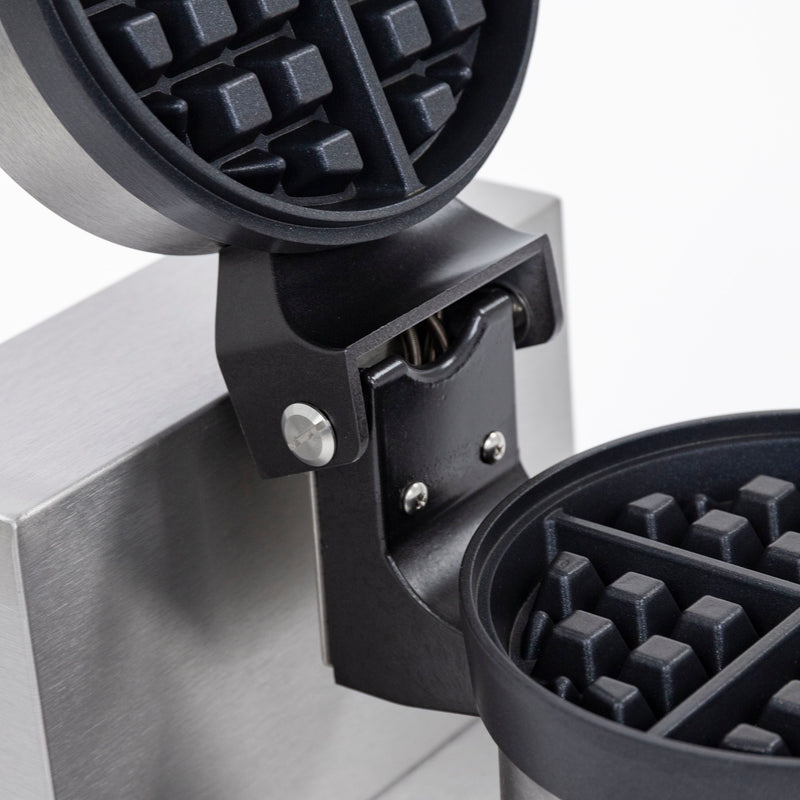Adcraft Single Belgian Waffle Maker, in Stainless Steel