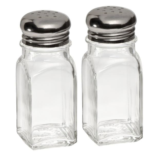 Adcraft Glass Salt and Pepper Shaker