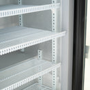 Black Diamond Countertop Display Freezer, Single Glass Door, 1.8 cu ft, in Black