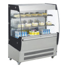 Black Diamond Vertical Air Curtain Merchandiser, 39.5"W, 7.1 Cu. Ft., in Stainless Steel