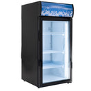 Black Diamond Countertop Display Refrigerator, Single Glass Door, 4.2 cu ft, in Black