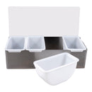 Adcraft Condiment Dispenser 4-Compartment