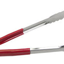 Adcraft Scalloped Edge Tong (10", red)