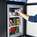 Black Diamond Countertop Display Freezer, Single Glass Door, 1.8 cu ft, in Black