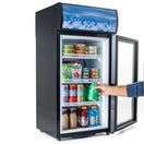 Black Diamond Countertop Display Refrigerator, Single Glass Door, 2.7 cu ft, in Black