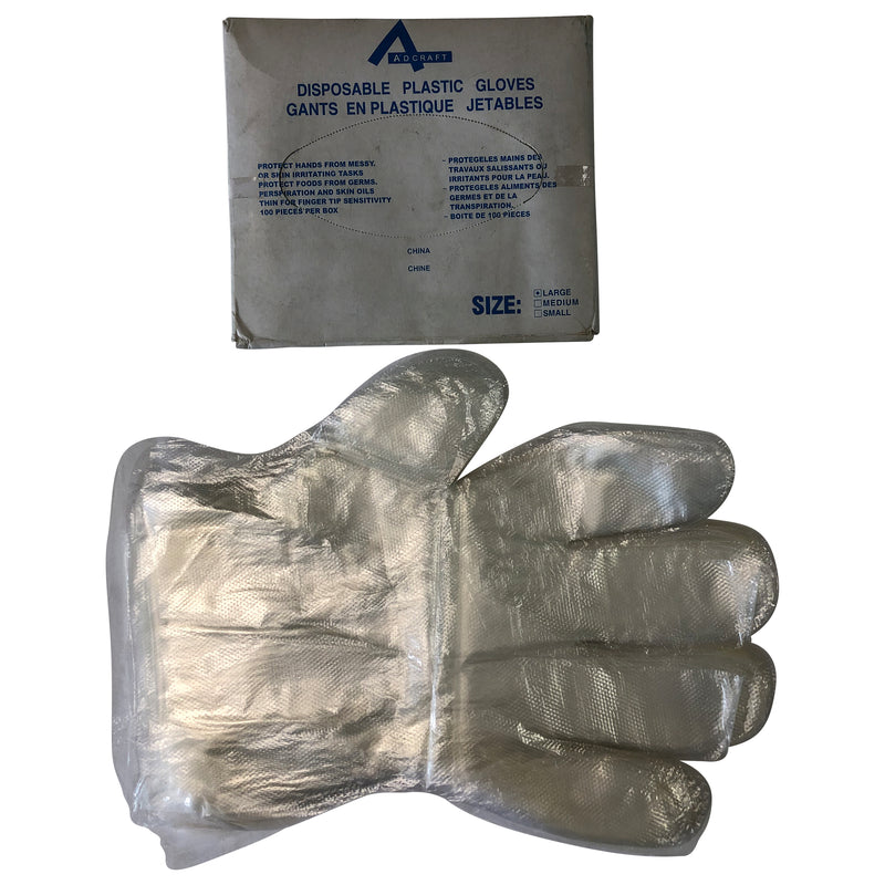 Adcraft Disposable Vinyl Gloves