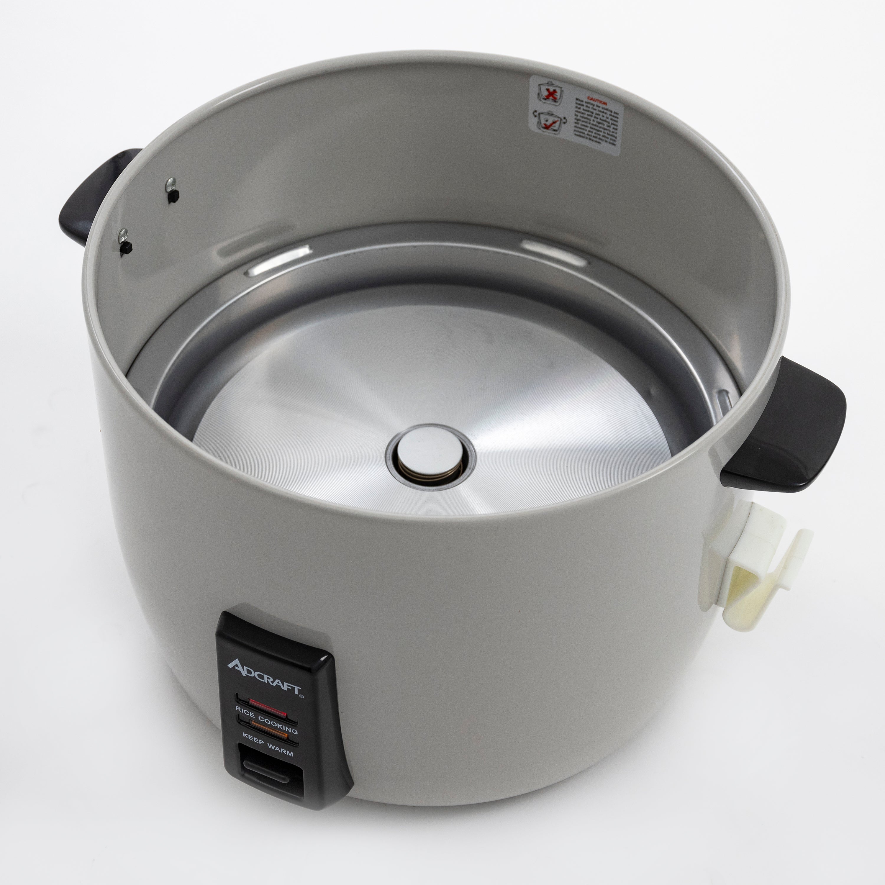 Adcraft Rice Cooker, 30 Cup, in White (RC-E30) – Admiral Craft