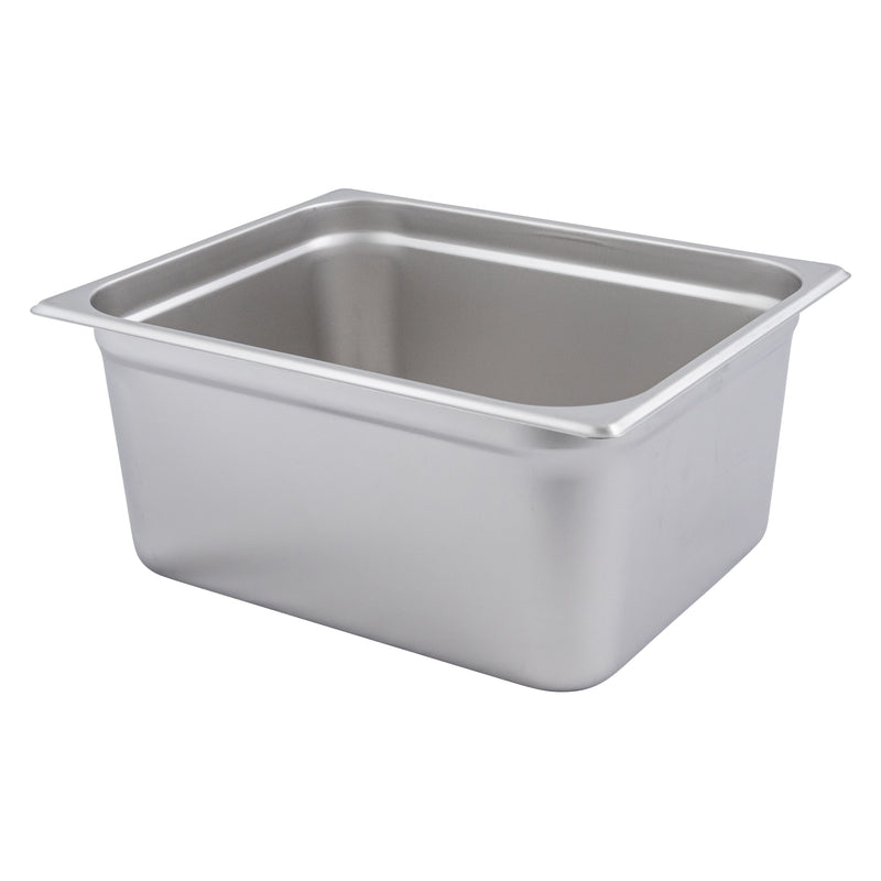 Adcraft 22H6 Deli Pan, Half-Size, 22Ga, Stainless Steel