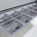 Black Diamond Refrigerated Salad/Sandwich Prep Table, 2 Doors, 47", in Stainless Steel