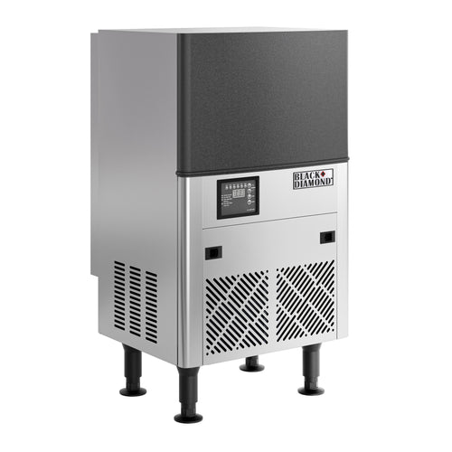 Black Diamond Self Contained Commercial Ice Maker, Up to 80 lbs Ice, in Stainless Steel/Black
