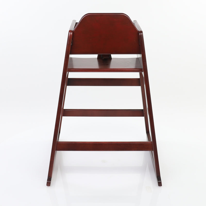 Adcraft Wooden High Chair, in Mahogany