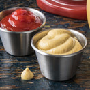 Adcraft Sauce 2-1/2 oz. Cups, Pack of 12, in Stainless Steel (Set of 2)