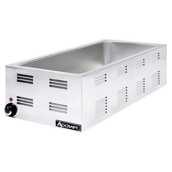 Adcraft 4/3 Size Food Warmer, in Stainless Steel