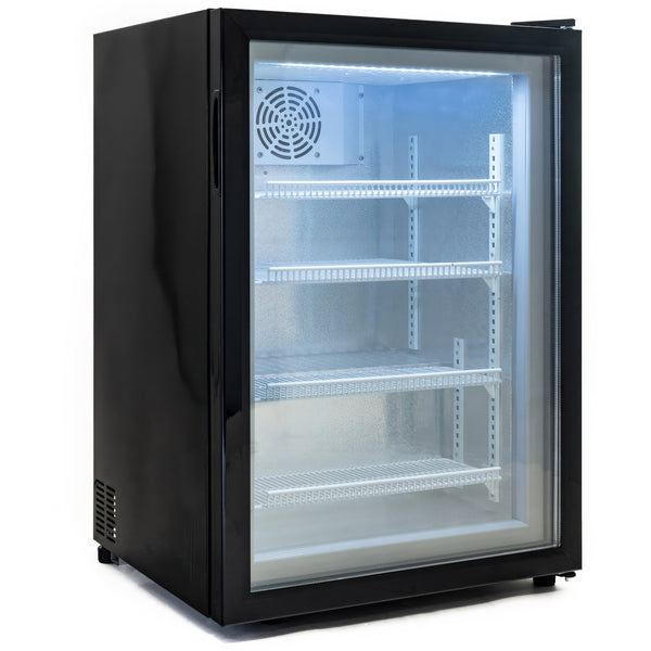 Black Diamond Countertop Display Freezer, in Black