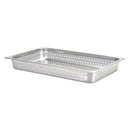 Adcraft Perforated Steam Table/Hotel Pan, Full Size, 2-1/2" Deep, in Stainless Steel (PP-200F2)