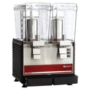 Adcraft Double 3 Gallon Bowl Refrigerated Drink Dispenser, in Black/Silver