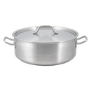 Adcraft BRSS-20 Brazier 20 Qt W/Cover, Stainless Steel