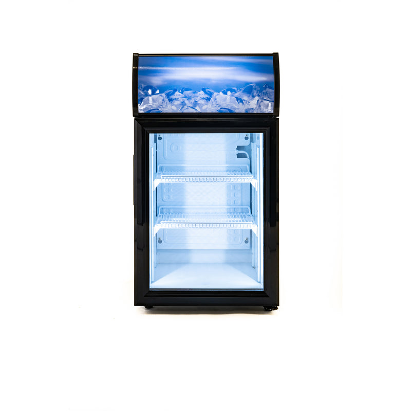 Black Diamond Countertop Display Refrigerator, in Black