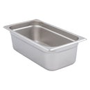 Adcraft Steam Table Pan Third size, 22 gauge, 6-7/8" x 12-3/4" x 4" deep