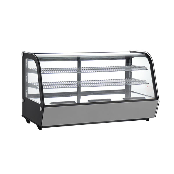 Black Diamond Refrigerated Countertop Display Case, in Silver/Black