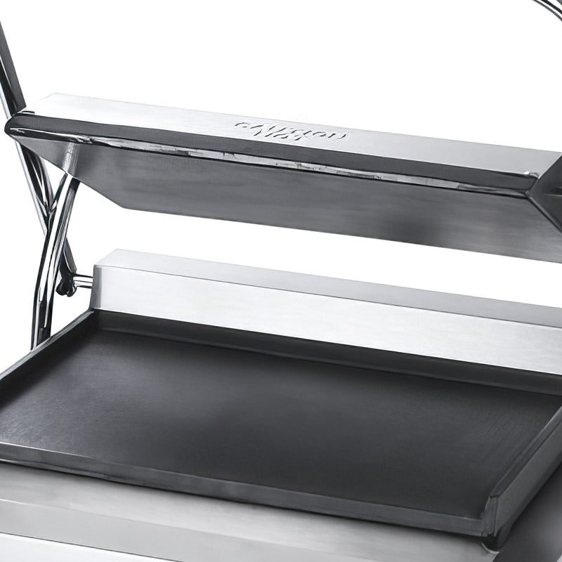 Adcraft Panini Grill with Flat Plates, in Stainless Steel