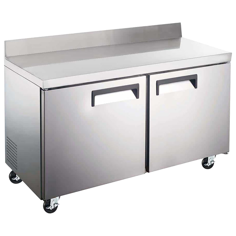 Grista 2 Door Worktop Freezer, in Silver/White