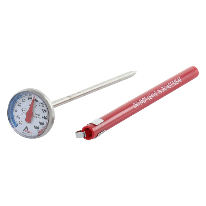 Adcraft Pocket test thermometer 40?/ 180? F 1" diam. dial