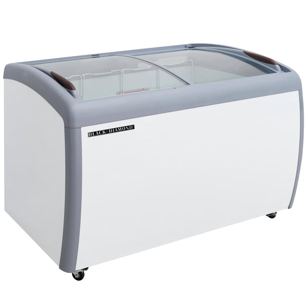 Black Diamond Chest Freezer, Two Glass Doors, 6.7 cu ft Capacity, in White (BDCF-9-CG)