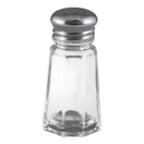 Adcraft Glass Salt and Pepper Shaker, 1 oz. capacity, 3" high