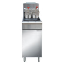 Black Diamond Gas Floor Deep Fryer, Liquid Propane, 35 lb Capacity, 65K BTU, in Silver (BDGF-ES35-LP)