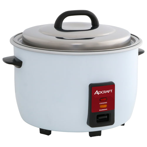 Adcraft Rice Cooker, 30 Cup, in White